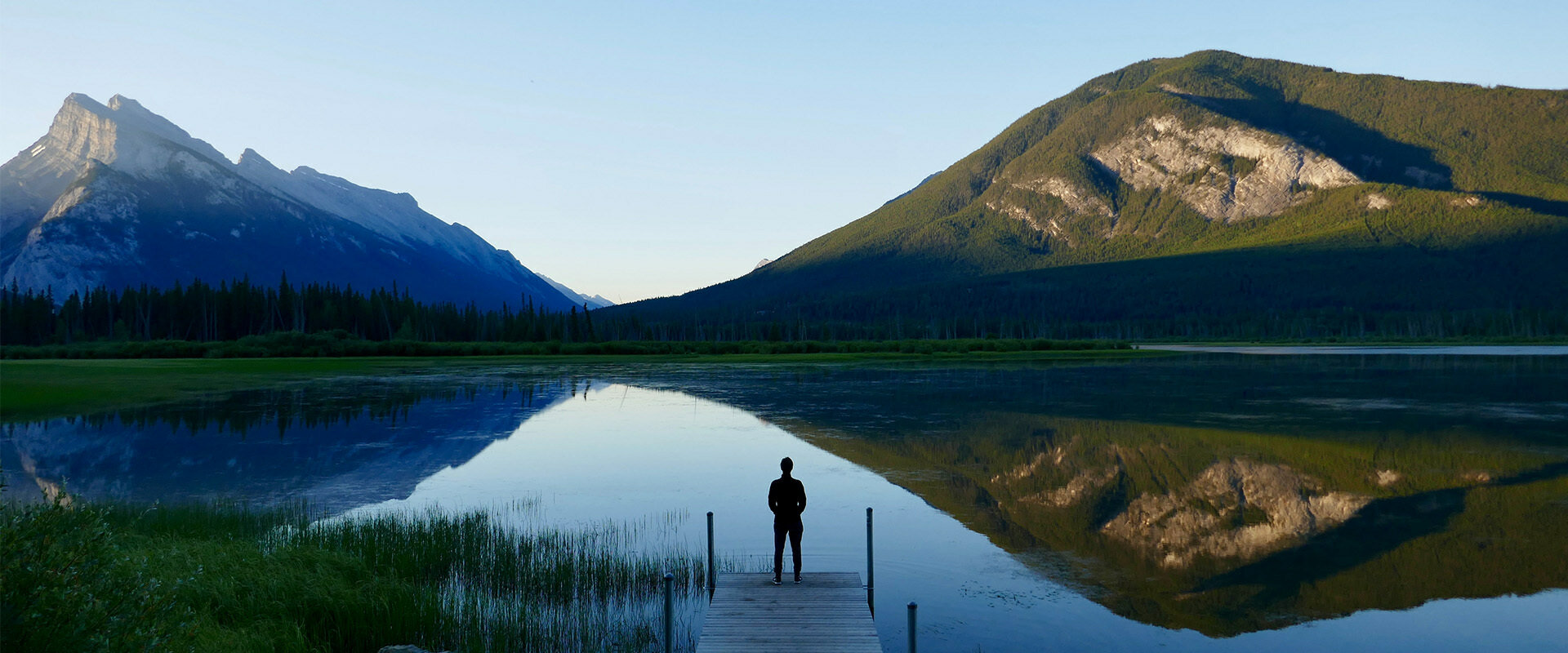 Vermilion Lakes, in Banff, Alberta, Canada