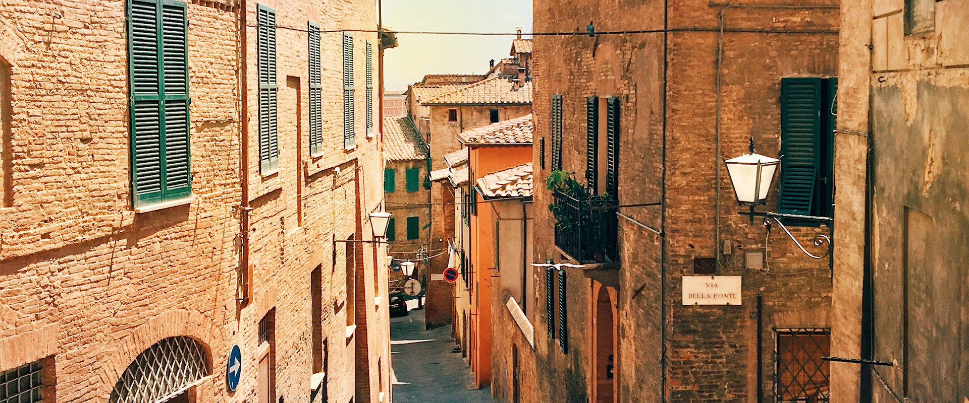 Barrière de la langue à Cortone, en Italie