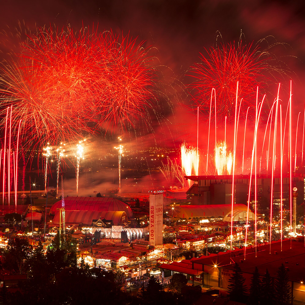 Stampede fireworks