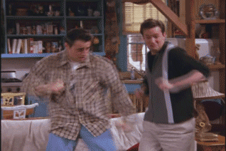 Joey and Chandler Dancing