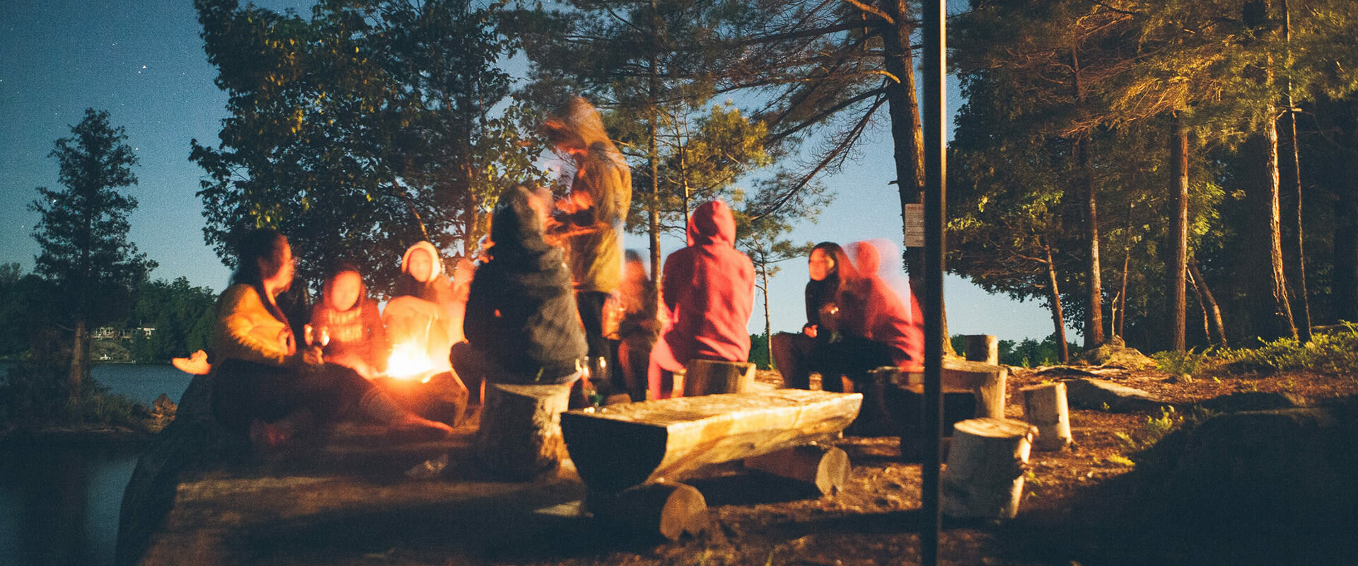 Host a campfire during summer in Canada