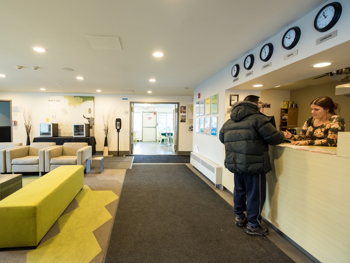 HI Calgary Hostel Lobby